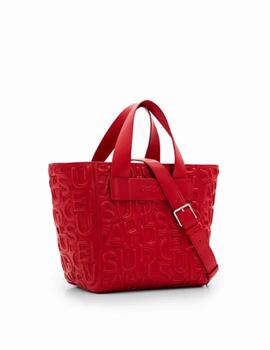 Bolso Desigual Maki Taupe Valdivia Rojo Mujer