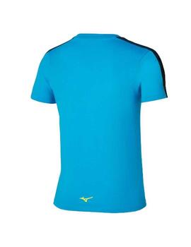 Camiseta Mizuno Athletic Release Tape Azul Hombre