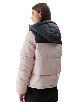 Cazadora 4F F230 Outerwear Beige/Negro Mujer