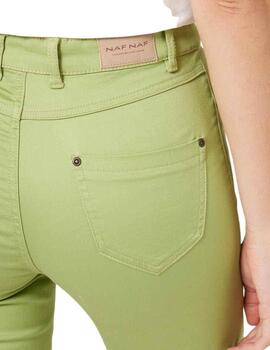 Pantalon Naf Naf Fpower Verde Mujer