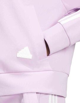 Chaqueta Adidas W FI 3S FZ Lila/Bco Mujer