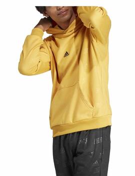 Sudadera Adidas BL HD Q4 Amarillo Hombre