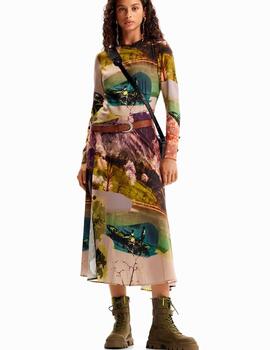 Vestido Desigual Paradise-Lacroix Multicolor Mujer