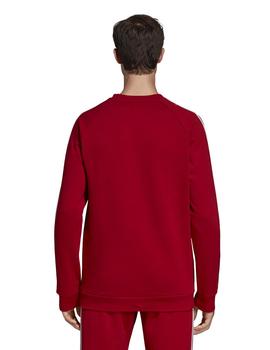 Sudadera 3-Stripes Crew Rojo