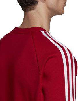 Sudadera 3-Stripes Crew Rojo