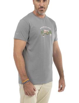 Camiseta elPulpo Country Side Gris Hombre