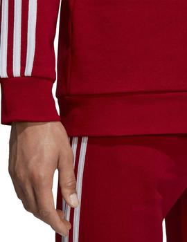 Sudadera 3-Stripes Crew Rojo