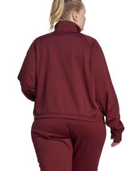 Sudadera Adidas W GG 1/4 Zip Granate Mujer