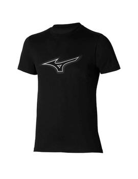 Camiseta Mizuno Athletic Rb Logo Negro Hombre