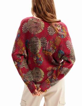 Jersey Desigual Galactik Laitia Granate/Mtc Mujer