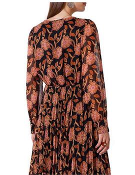 Vestido Naf Naf Lexpress ML Negro/Marron Mujer