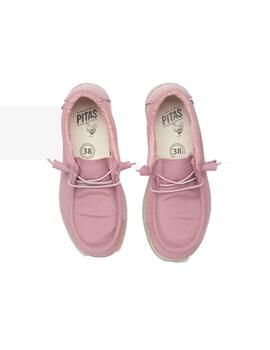 Zapatillas Walk in Pitas Wallabi Washed Rosa