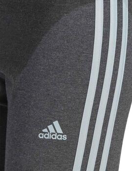 Leggings Adidas W 3S HW LG Gris/Azul Mujer