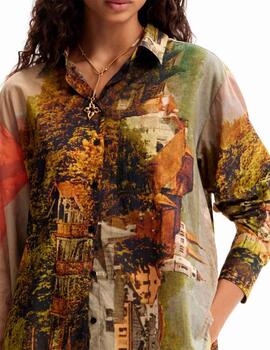 Camisa Desigual Paisaje-Lacroix Multicolor Mujer