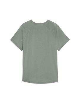 Camiseta Puma Evostripe Verde Mujer