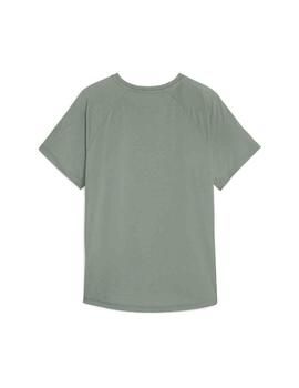 Camiseta Puma Evostripe Verde Mujer