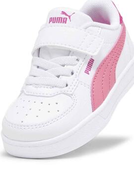 Zapatillas Puma Caven 2.0 AC+ Blanco/Rosa Niña