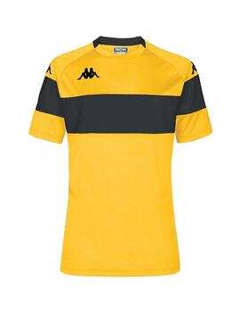 Camiseta Kappa Dareto Amarillo/Negro
