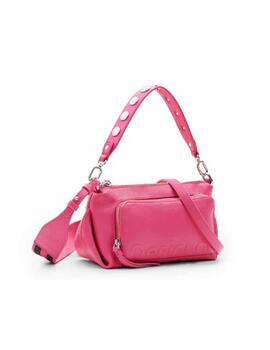 Bolso Desigual Half Logo Urus Fucsia Mujer