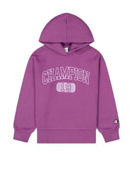 Sudadera Champion Capucha Morado Niña