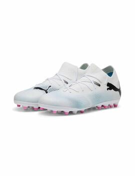 Botas Puma Future 7 Match MG Jr Blanco/Tq/Neg