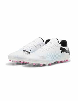 Botas Puma Future 7 Play MG Blanco/Tq/Neg Hombre