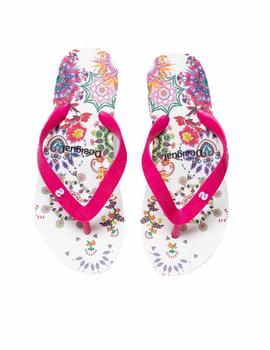 Chanclas Desigual Lola Galactic  Fucsia