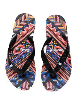 Chanclas Desigual Lola_Mexican Negro