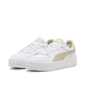 Zapatillas Puma Carina Street Blanco Beige Mujer