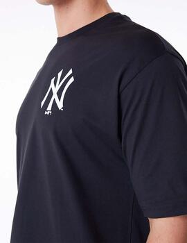 Camiseta New Era MLB ESS LC OS NEYYAN Negro Hombre