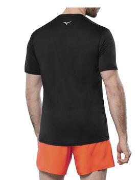 Camiseta Mizuno Core Run Negro Hombre