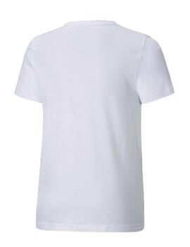 Camiseta Puma ESS Logo B Blanco/Negro Niño