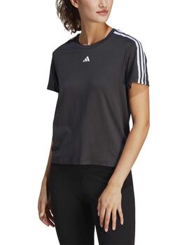 Camiseta Adidas TR-ES 3S T Negro/Bco Mujer