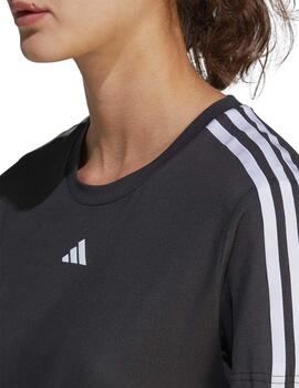 Camiseta Adidas TR-ES 3S T Negro/Bco Mujer