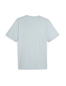 Camiseta Puma ESS+ 2 Col Small Log Azul Hombre