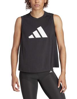 Camiseta Adidas TR-ES Logo TK Negro/Bco Mujer