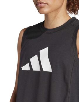 Camiseta Adidas TR-ES Logo TK Negro/Bco Mujer