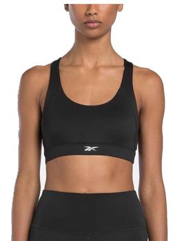 Sujetador Reebok ID Train Racer Bra Negro Mujer