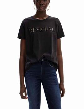 Camiseta Desigual Dublin Negro Mujer