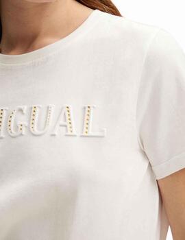 Camiseta Desigual Dublin Blanco Mujer