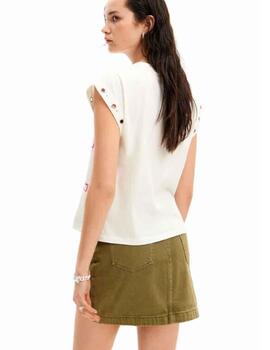 Camiseta Desigual Berlin Blanco Mujer