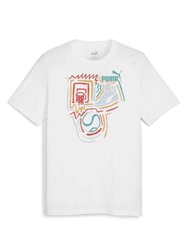 Camiseta Puma Graphics YOS Blanco Hombre