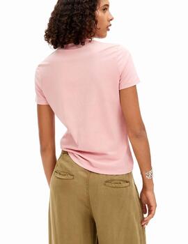 Camiseta Desigual D Cor Rosa Mujer