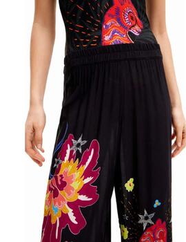 Pantalon Desigual Tropical Party Multicolor Mujer