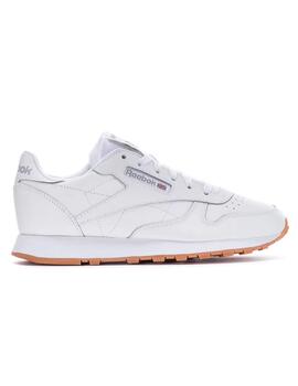 Zapatillas Reebok Classic Leather Bco/Caramelo JR