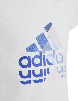 Camiseta Adidas Graphic Blanco Niña