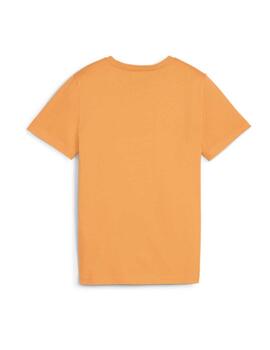 Camiseta Puma ESS  2 Col Logo Naranja Niño