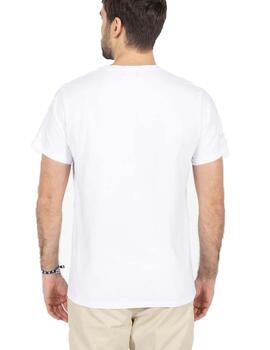 Camiseta elPulpo Hawaiano Blanco Hombre