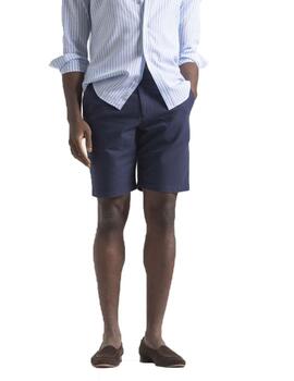 Bermuda elPulpo Jogger Lino Algodón Marino Hombre