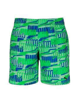 Bañador Puma Swim Printed AOP Mid S Verde Niño